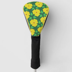 Stylised Flowers Golf Head Cover