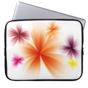 Stylised flowers laptop sleeve