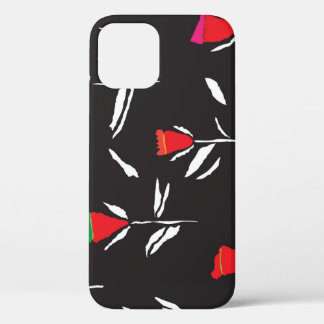 Stylised Flowers: Vintage Pattern Elegance iPhone 12 Case