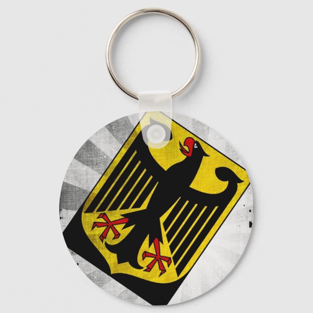 Stylised Germany COA Key Ring (Front)