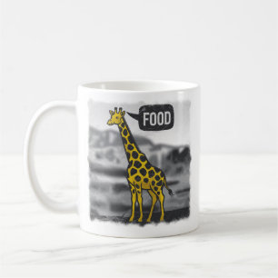 Stylised giraffe coffee mug