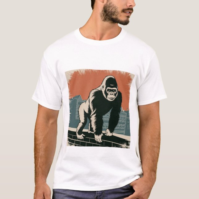 Stylised gorilla  T-Shirt (Front)