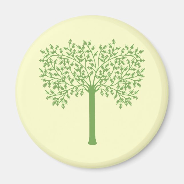 Stylised Green Tree Magnet (Front)