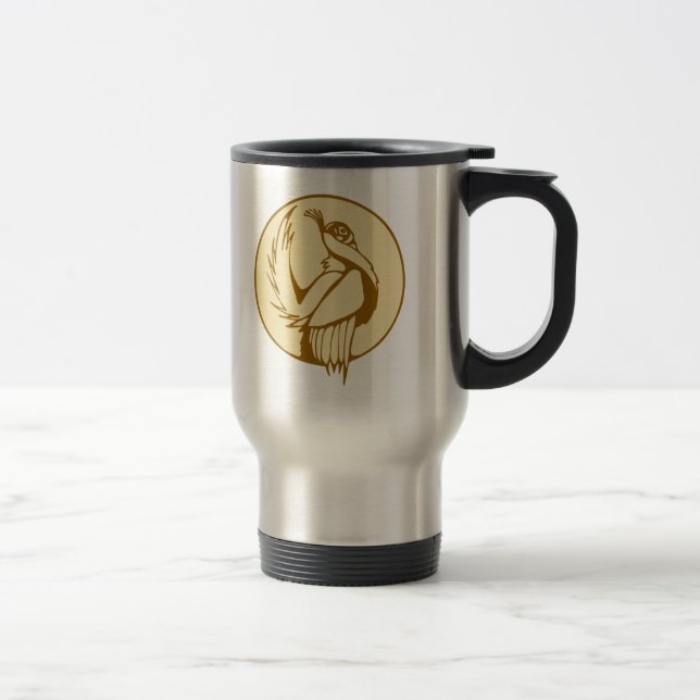 Stylised Grouse Travel Mug (Right)