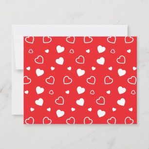 Stylised hearts pattern 4 card