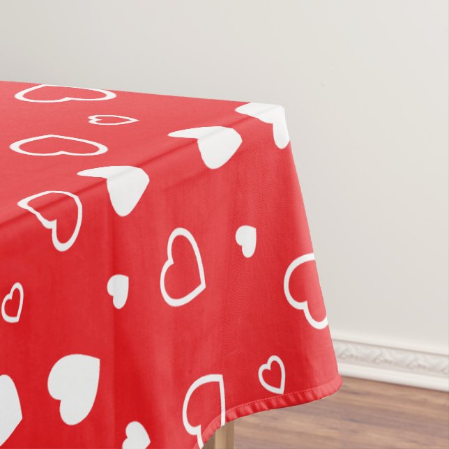 Stylised hearts pattern 4 tablecloth (In Situ)