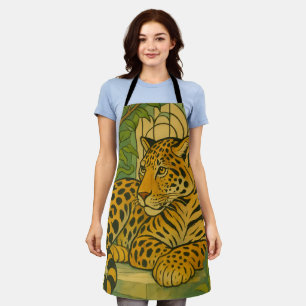 Stylised Jungle Elegance Apron