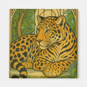 Stylised Jungle Elegance Magnet