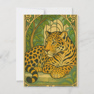 Stylised Jungle Elegance Postcard