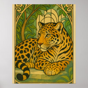 Stylised Jungle Elegance Poster