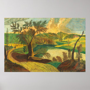 Stylised Landscape - American Fine Art Poster