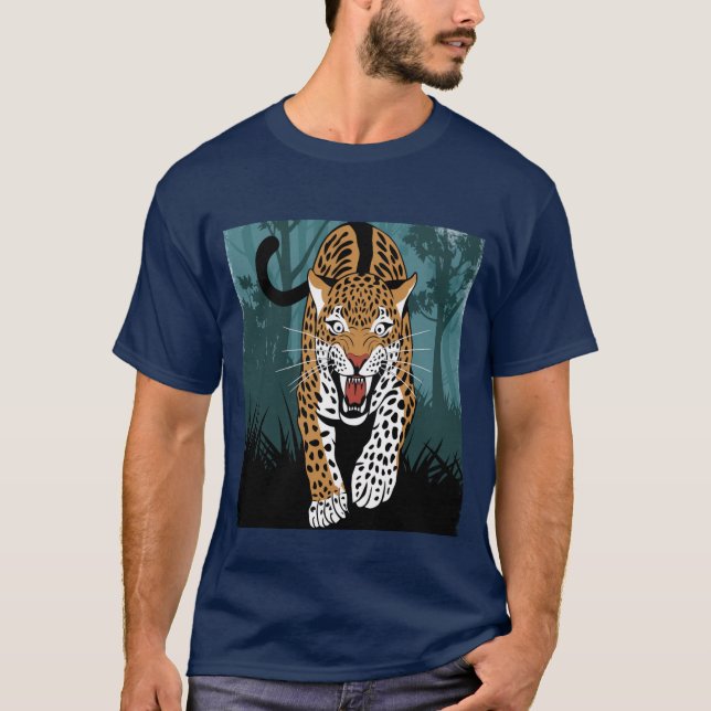 Stylised leapard  T-Shirt (Front)