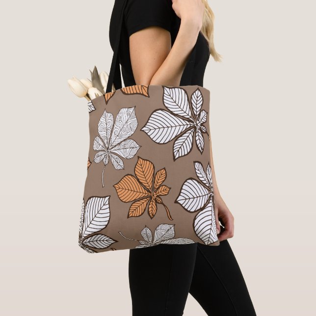 Stylised leaves 7 tote bag (Close Up)