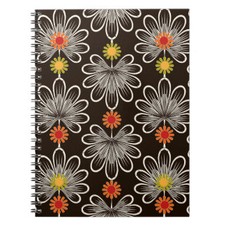 Stylised Leaves: Floral Graphic Background Notebook