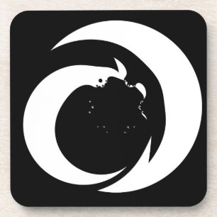 Stylised Letter "A" Monogram Art Coaster