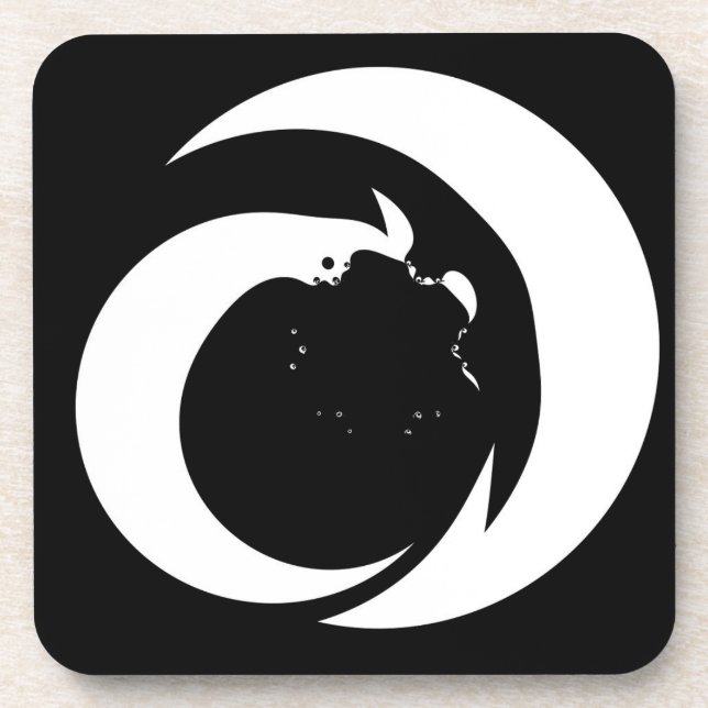 Stylised Letter "A" Monogram Art Coaster (Front)