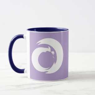 Stylised Letter "A" Monogram Modern Art Mug