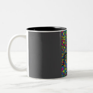 Stylised London Map Poster in Pop Art Style Two-Tone Coffee Mug