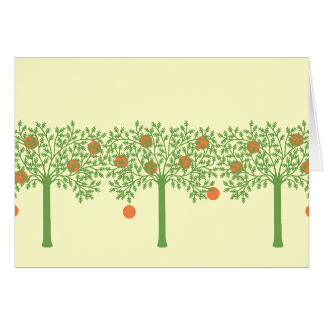 Stylised Orange Tree (Front Horizontal)