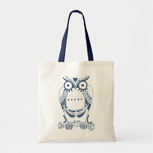 Stylised Owl Tote Bag (Front)