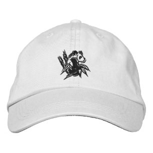 Stylised Panda Embroidered Cap