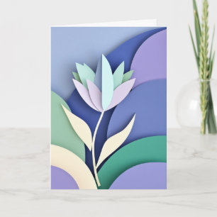 Stylised Paper Bloom Card