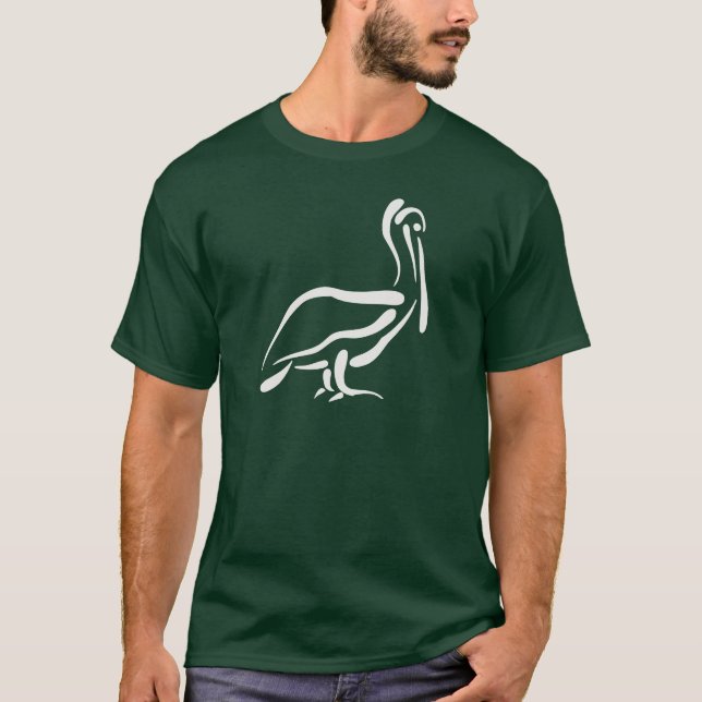 Stylised Pelican T-Shirt (Front)