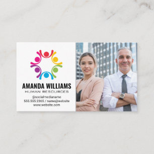 Stylised People Business People Custom Template Business Card