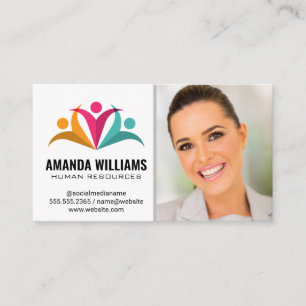 Stylised People Logo Business Card
