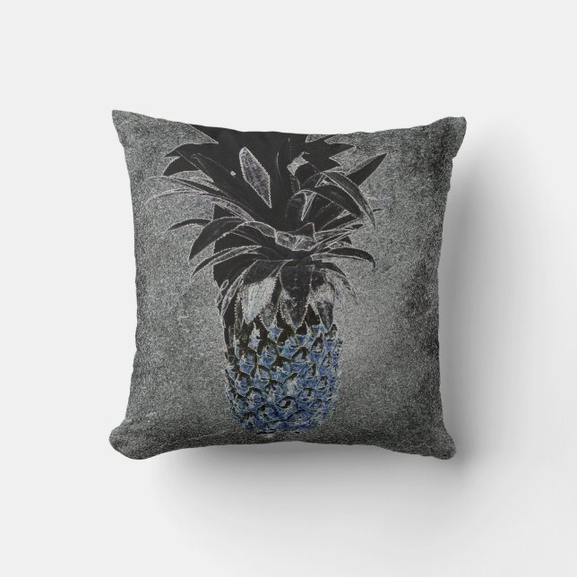 Stylised Pineapple Cushion Throw Pillow (Front)