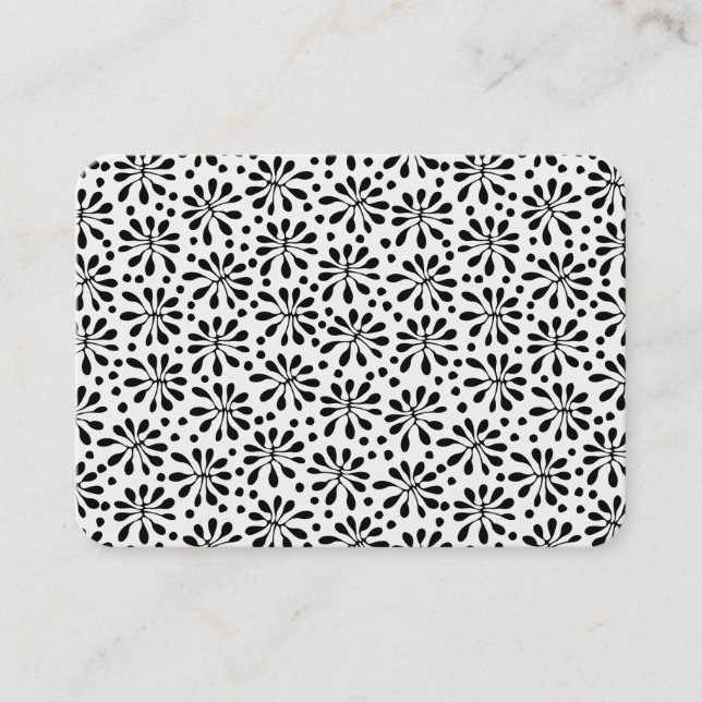 Stylised Plant Pattern 020818 Business Card (Front)