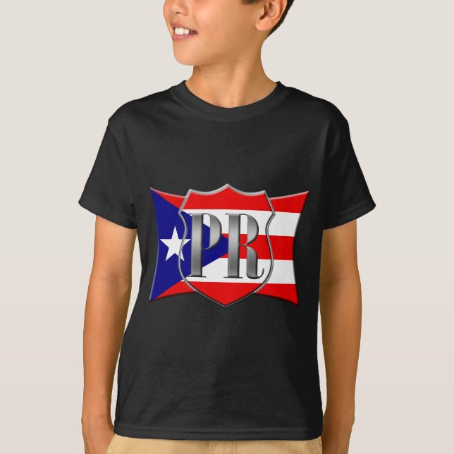 Stylised Puerto Rican Flag T-Shirt (Front)