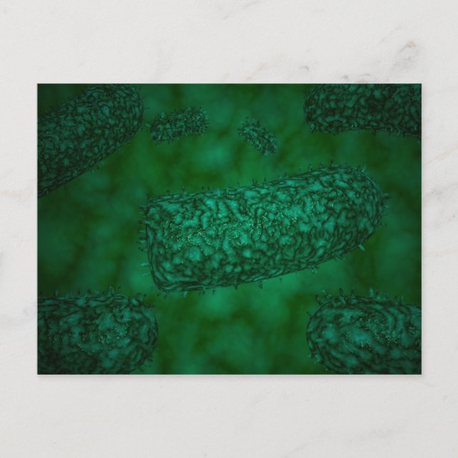 Stylised Rabies Virus Particles 1 Postcard (Front)