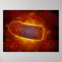 Stylised Rabies Virus Particles 2
