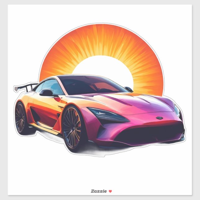 Stylised Racing Sports Car (Sheet)