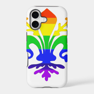 Stylised Rainbow Fleur de Lis