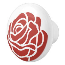 Stylised Red Rose Flower Design
