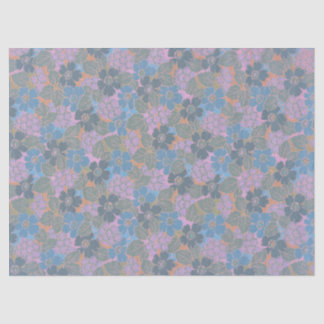 Stylised Retro Floral Pattern Tissue Paper