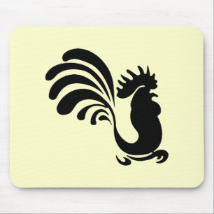 Stylised Rooster Mouse Pad
