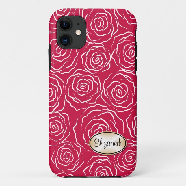 Stylised Rose Garden Pattern | iPhone 5 Case (Back)