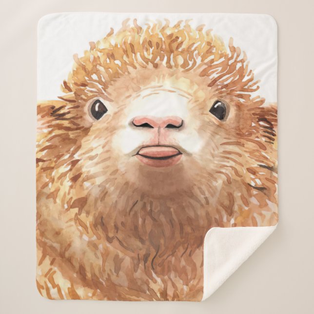 Stylised Sheep Lovers | Gitfs For Child Sherpa Blanket (Front)