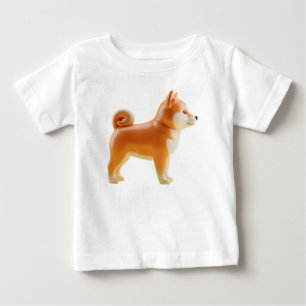Stylised Shiba Inu Dog Character Baby T-Shirt