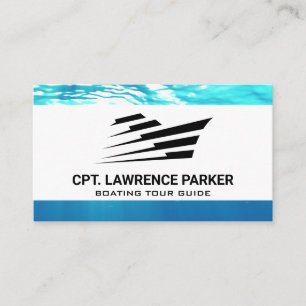 Stylised Ship Logo   Nautical Business Card