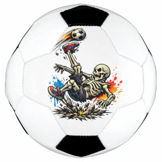 Stylised Skeleton Bicycle Kick Soccer Mug | Funny  Ball