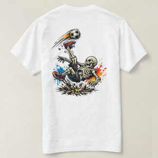 Stylised Skeleton Bicycle Kick Soccer Mug | Funny  T-Shirt