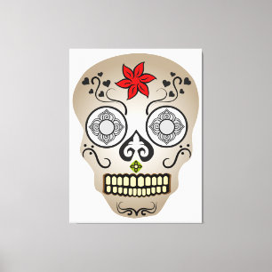 Stylised Skull Canvas Print