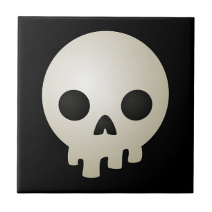 Stylised Skulls Tile