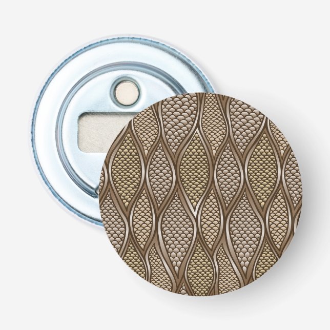 Stylised snake skin bottle opener (Front)