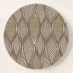 Stylised snake skin coaster