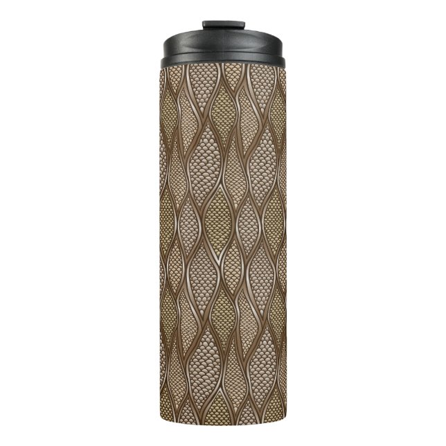 Stylised snake skin thermal tumbler (Front)